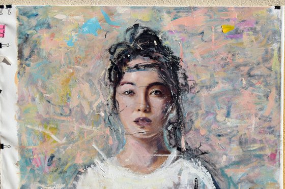 OFFER! Asian girl (L'une 75) * 45.3 x 36.6 inches