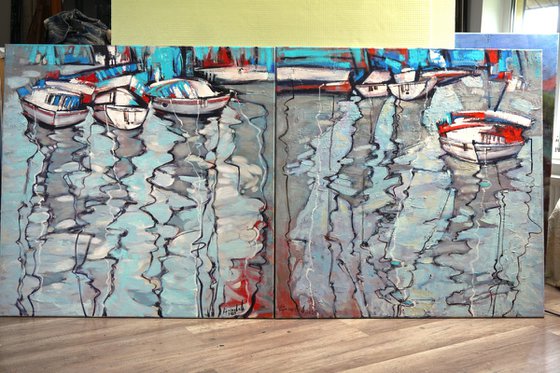 July breeze. Diptych