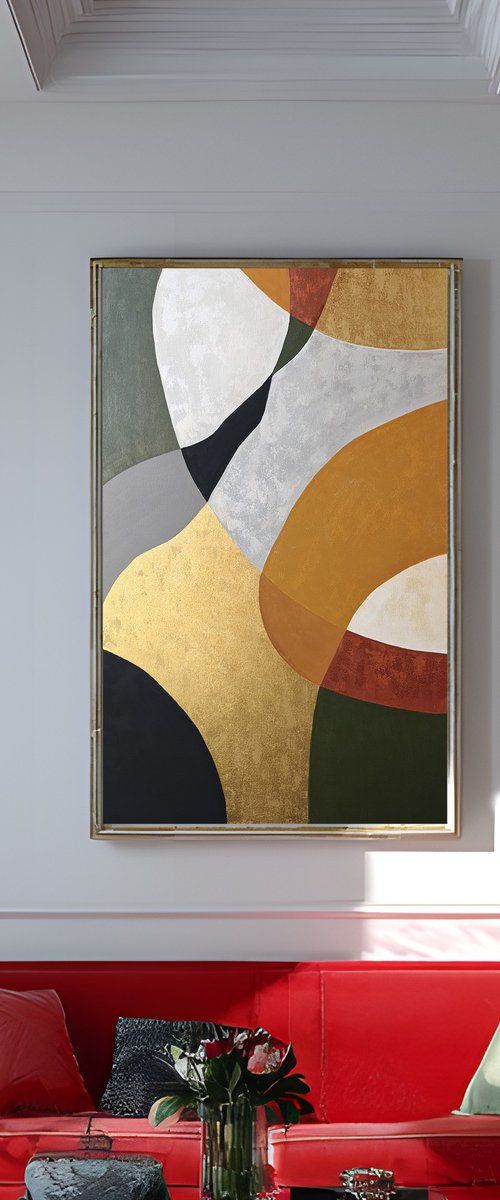 Abstraction with gold by Anna Aboskalova