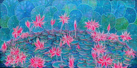 Magenta Lilies