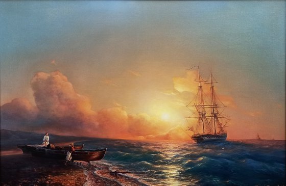 Seascape(120x80cm, oil painting)