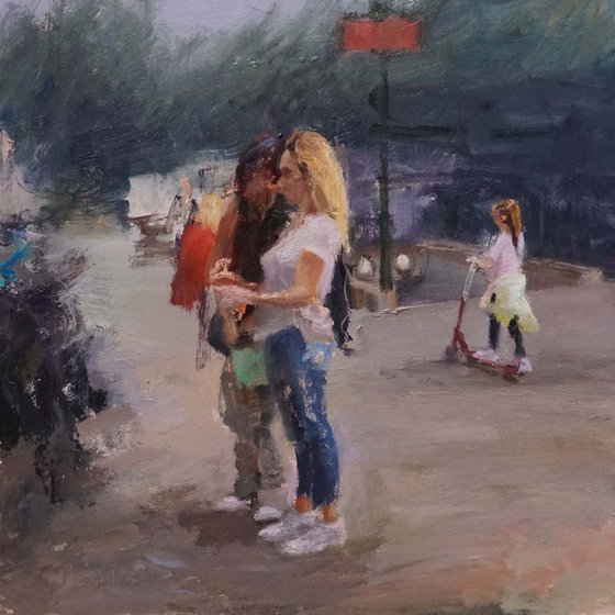 Two stage in passers-by's life