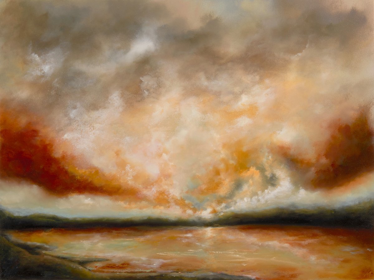 Skye Coastal Sunset, Scotland By Rolf Marriott, 29 X 22, Artwork For Sale On Artfinder