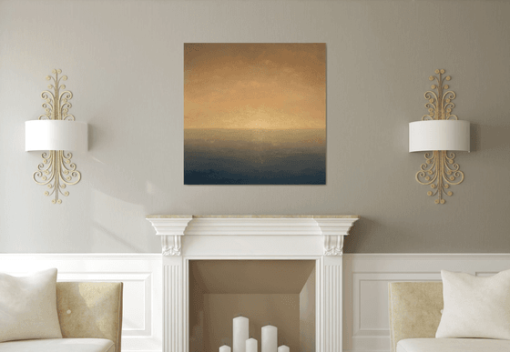 Zero Dawn, minimalist seascape