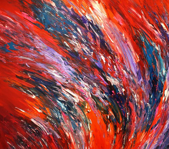 Red Energy Abstraction  XXL 1