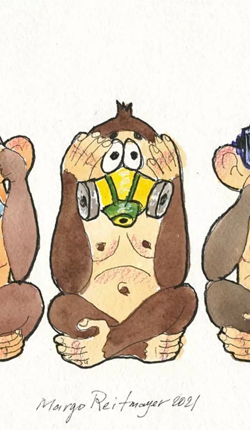 Three Wise Monkeys #8 by Morgana Rey