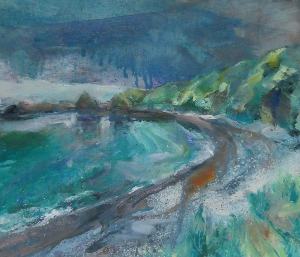 Catterline bay, afternoon by Claire Williamson