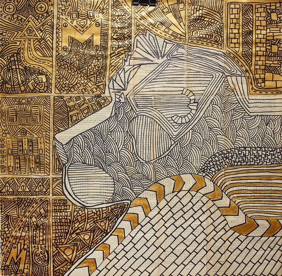 Trinity. Gold  (triptych)