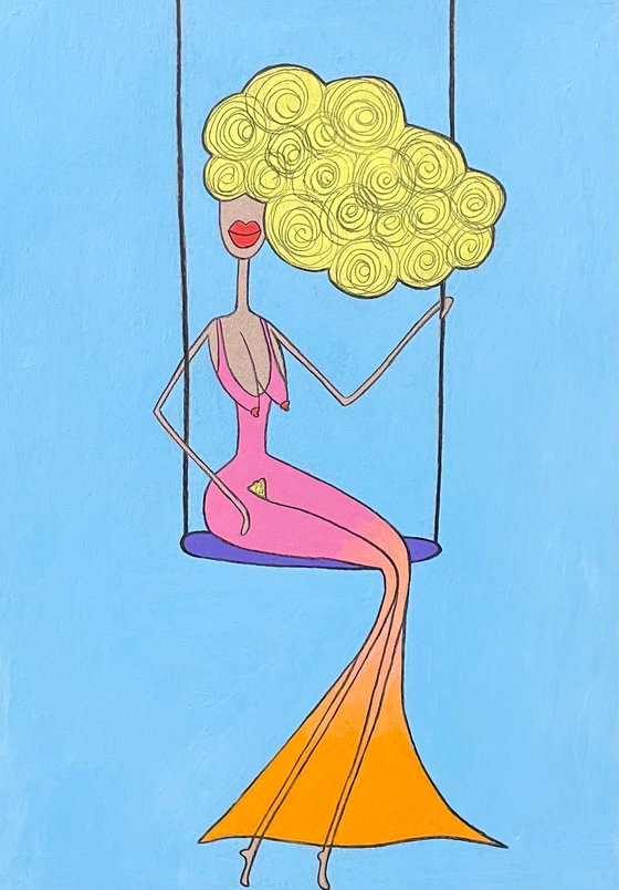 Lady on the swing
