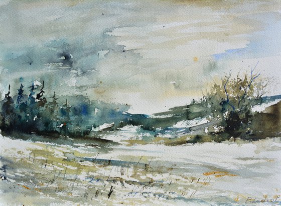 November  watercolor