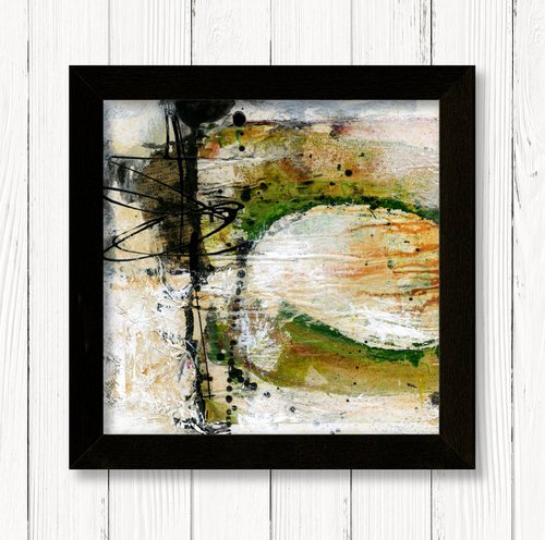 Rituals In Abstract 4 - Framed Mixed Media Abstract Art by Kathy Morton Stanion by Kathy Morton Stanion