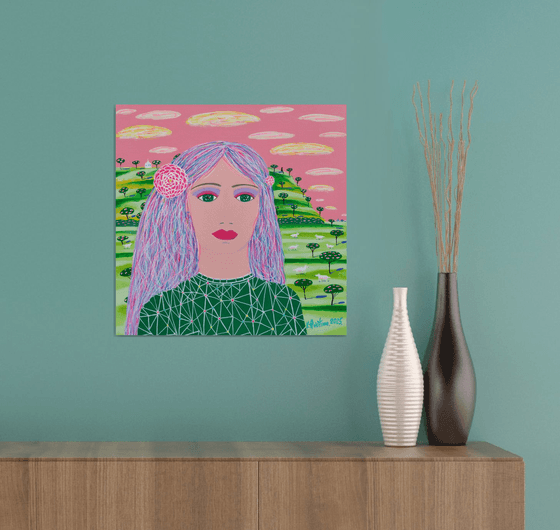 Girl Who Lived In Pastel Sky