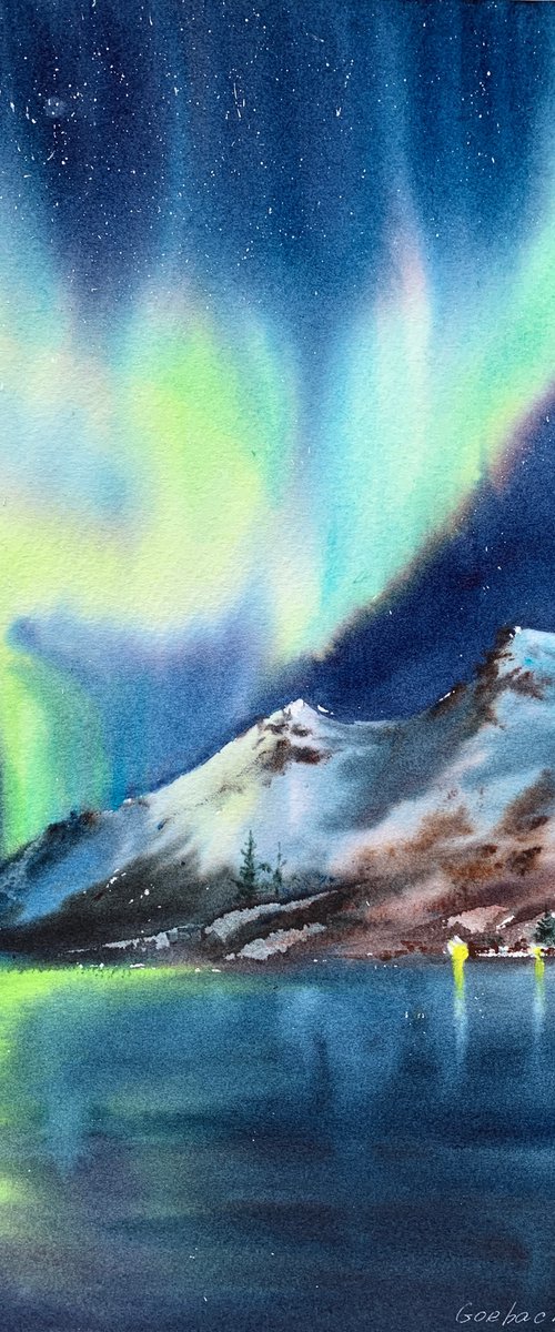 Aurora borealis #1 by Eugenia Gorbacheva