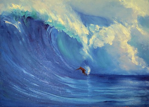 Big wave.Surfing by Elena Lukina