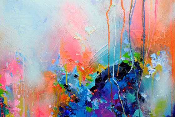 Fresh Moods 34, FREE SHIPPING Large Abstract Painting