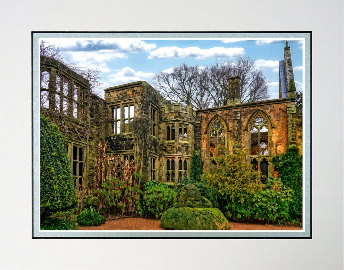 Photorealistic Cityscapes Photograph By Robin Clarke, 14 X 11", Abandoned Mansion, Original Artwork