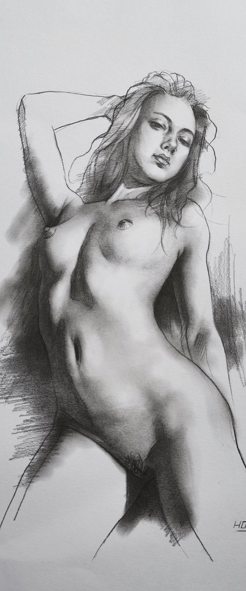 Female nude#240208 by Hongtao Huang