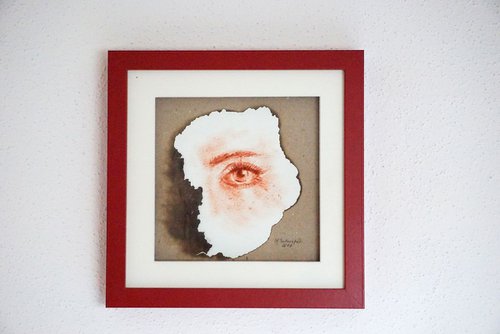 I'm looking at you.  (Framed) by Yulia Schuster