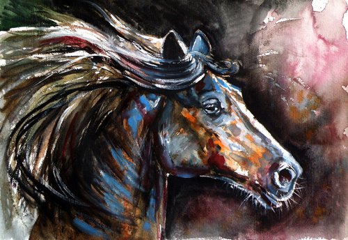 Horse portrait II by Kovács Anna Brigitta