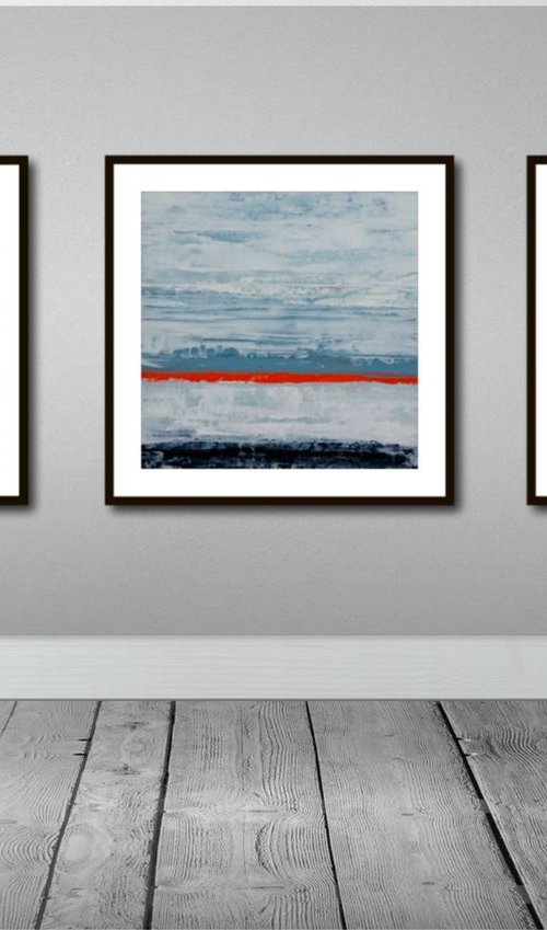 Landscape (Seascape Series) x 3 by Jane Efroni