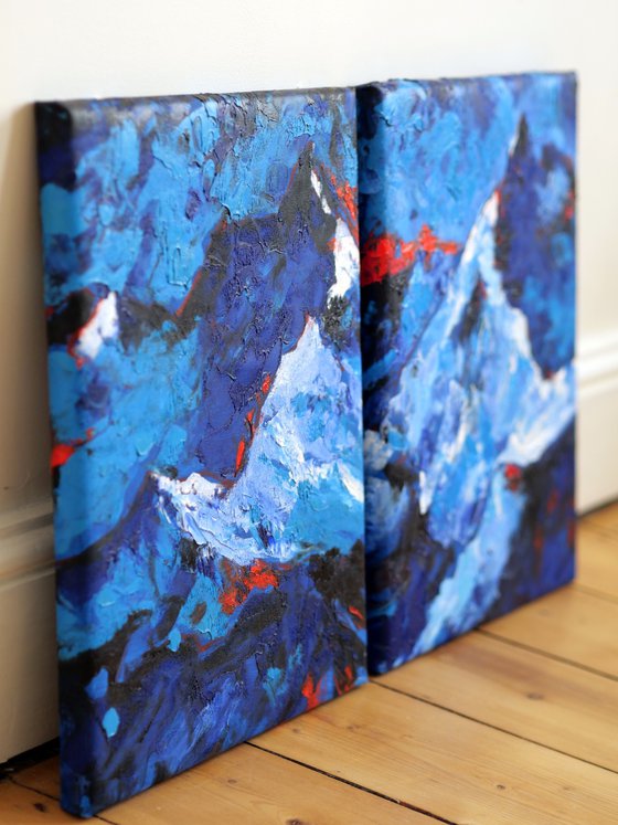 Frozen Peaks - Diptych
