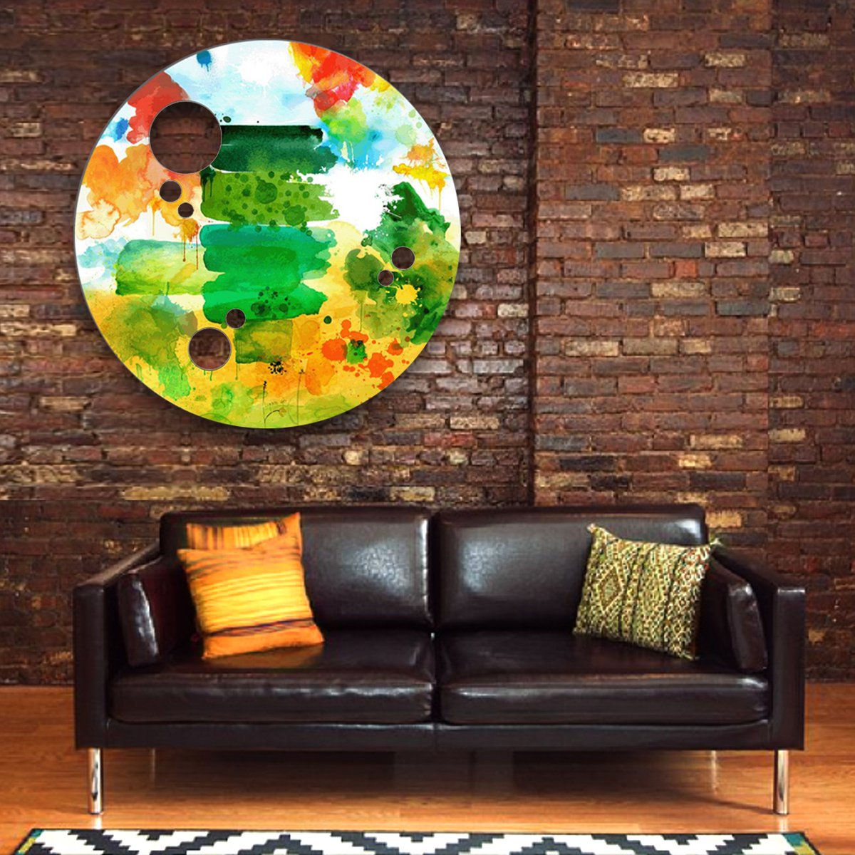 Organic Abstract Print By Lynne Godina-Orme, 47 X 47", Through The Years, Original Artwork