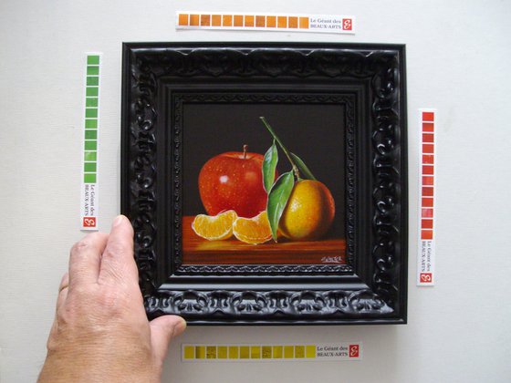 Apple with clementine