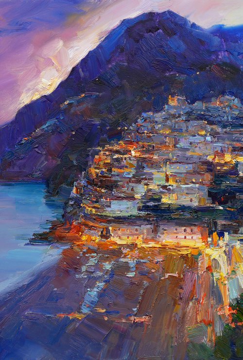 Evening Amalfi Coast by Sergei Chernyakovsky