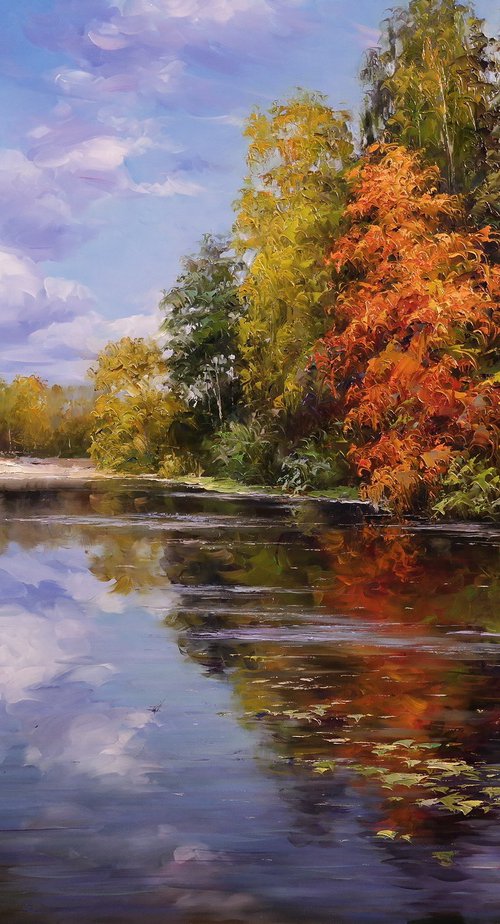 "Autumn Lake" by Gennady Vylusk