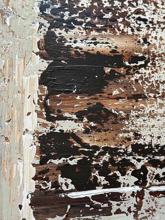 Ivory, Charcoal & Rust