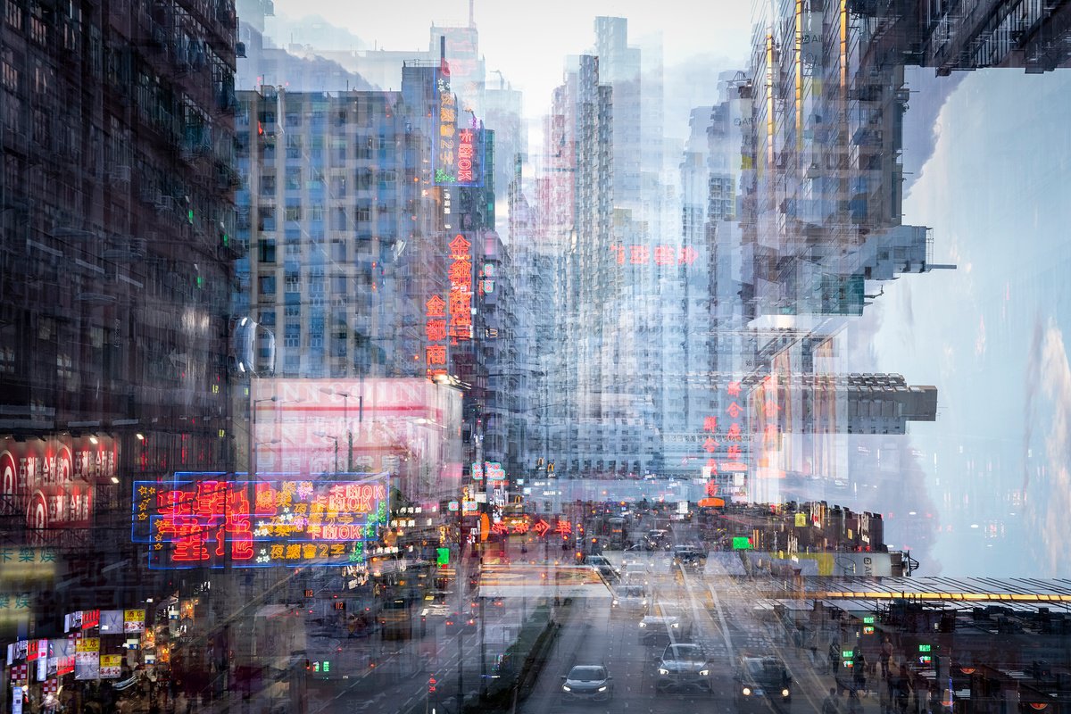 Urban And Pop Cityscapes Photograph By Sergio Capuzzimati, 24 X 16", Metropolis, Original Artwork