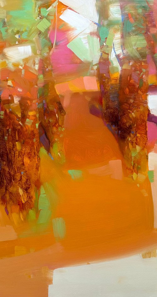 Autumn Waltz, Original oil painting, Handmade artwork, One of a kind by Vahe Yeremyan