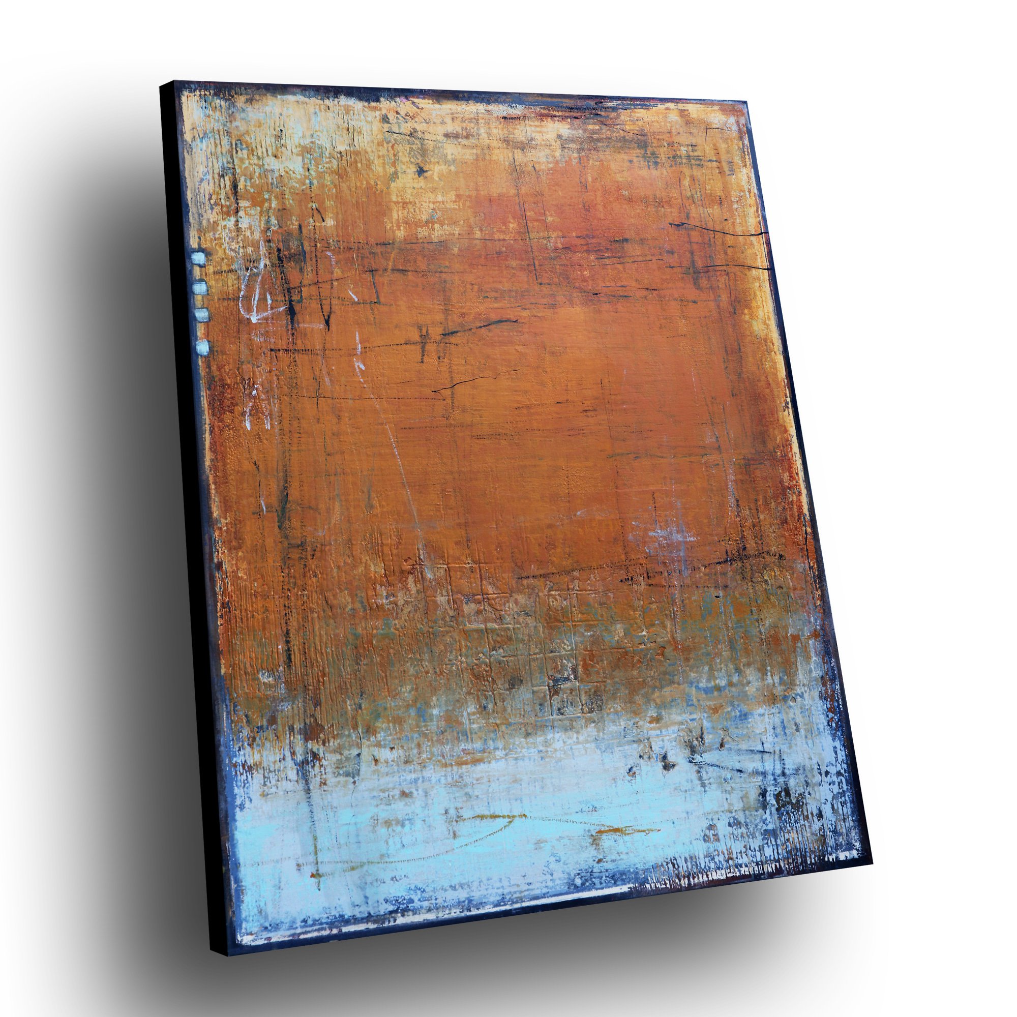 Expressive Abstract Acrylic Painting By Inez Froehlich, 39 X 51, Autumn Is Coming, Original Artwork