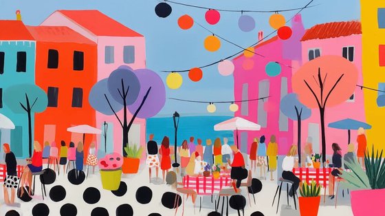 Festive Street Scene
