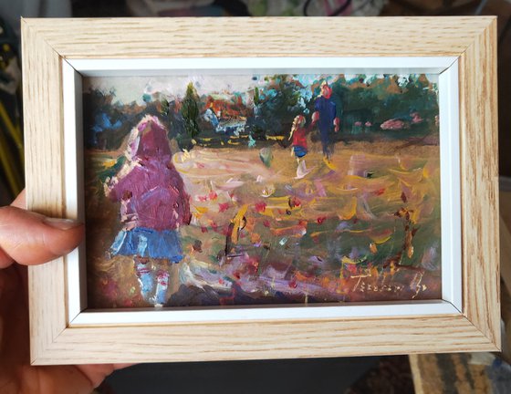 "Two Sisters On Poppies Field In Tuscany" by Olga Tsarkova