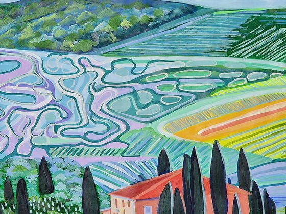 Landscape of Tuscany No2 / 96,5 x 68,2 cm