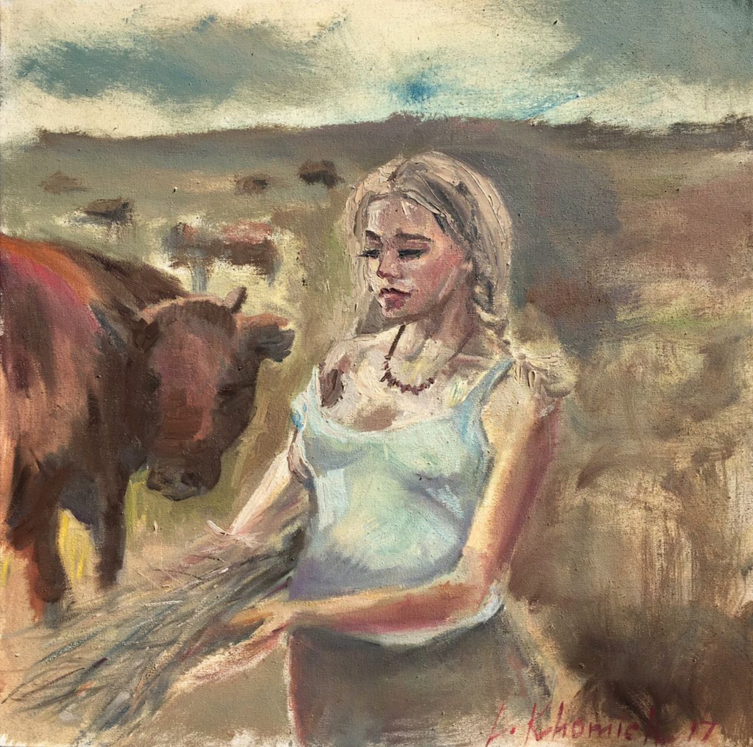 Contemporary Portrait Woman Art End Of The Day 6 Artfinder