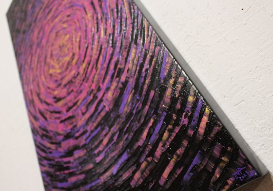Fragmented Purple Gold Burst