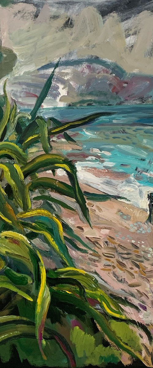 Agave and Girl by Natalia Matveeva