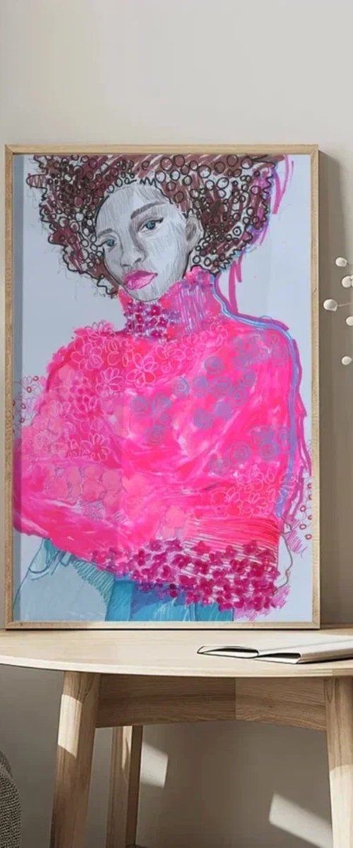 Woman in Pink by Sasha Robinson