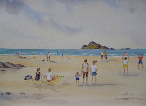 sunny day at Malahide by Maire Flanagan