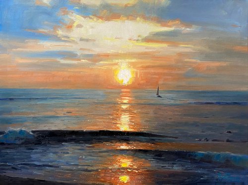 Ocean Sunset No.23 by Paul Cheng