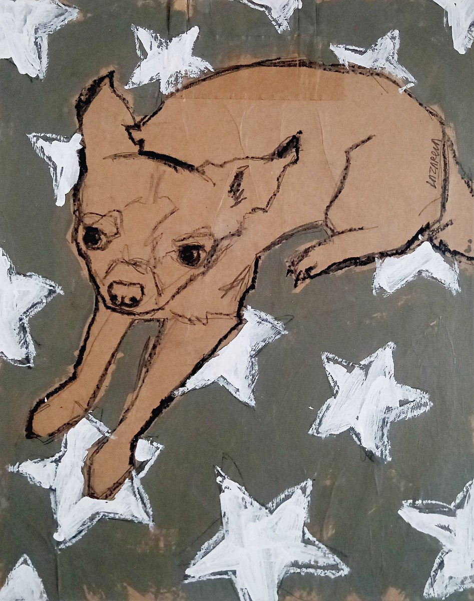 Animal Painting By Valerie Lazareva, 16 X 20", #65/24 Chihuahua, Original Artwork