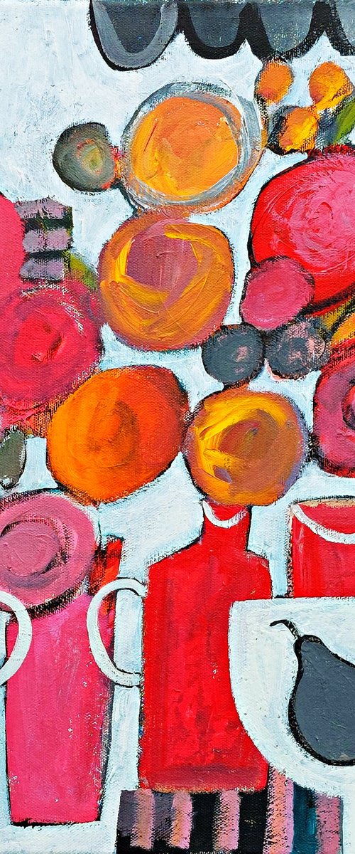 Still Life with 2 Pears III by Jan Rippingham