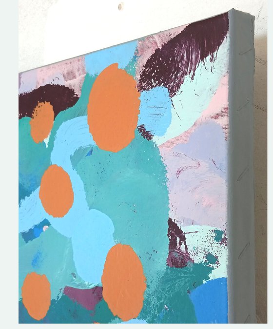 Spotty Pop Painting - JIZZ 01 - Copper