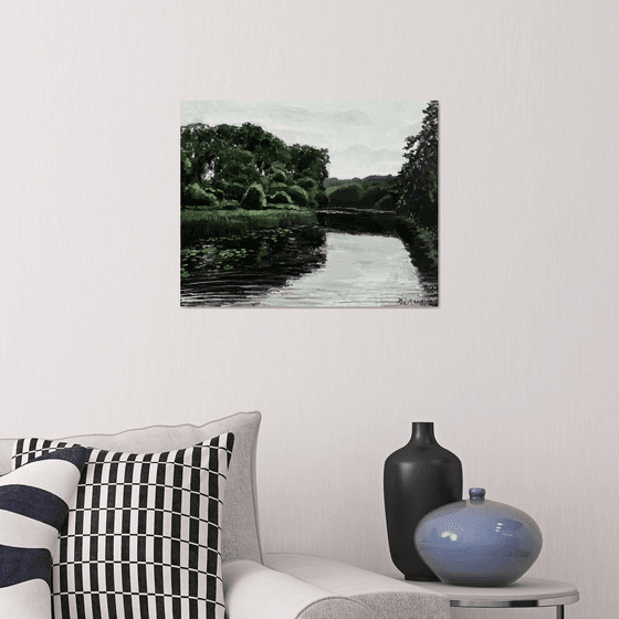 In the summer by the river