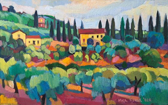 Among the Cypress Trees