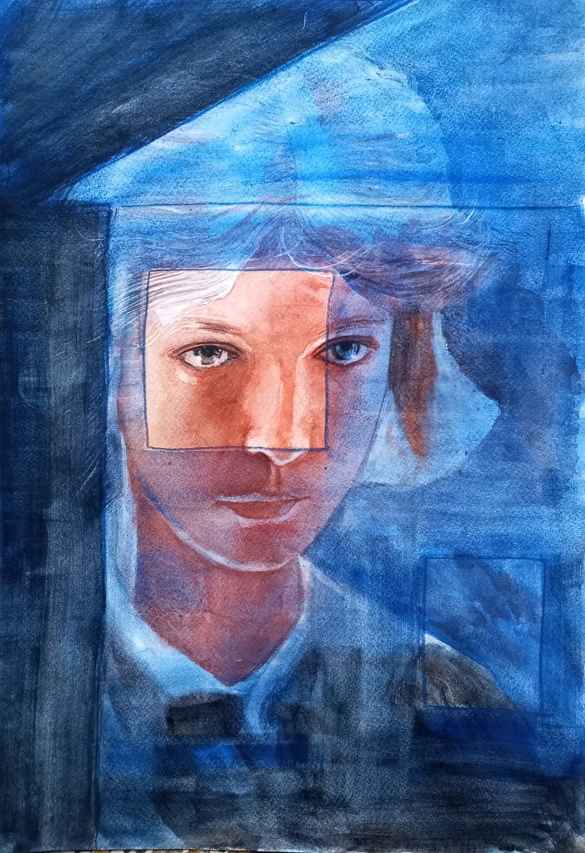 Surrealistic Pastel Drawing , Window By Paolo Beneforti, 13 X 19, Artwork For Sale On Artfinder