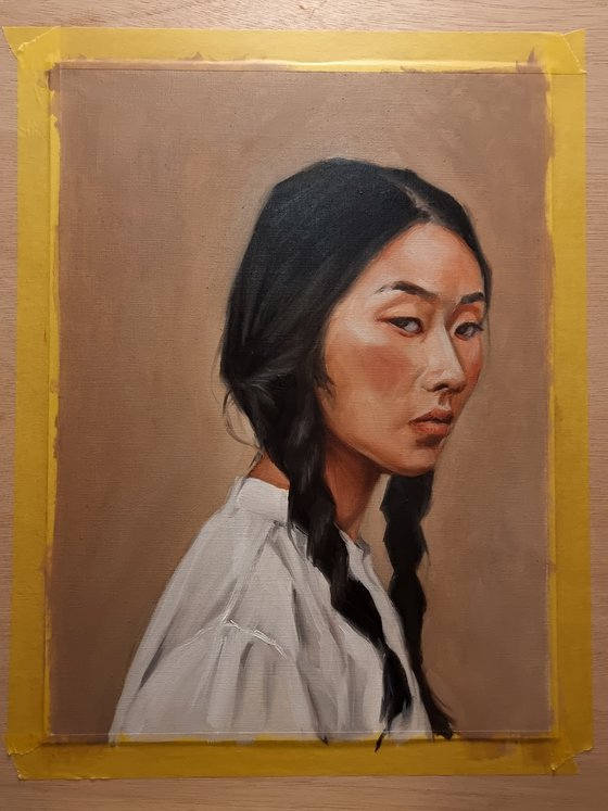 Oil portrait study 0324-002