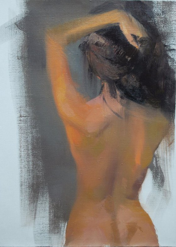 Nude painting, " Ju 4 "